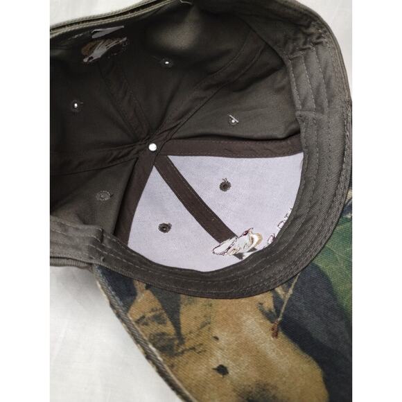 US Smokeless Tabacco Co Hat Cap Adult Mossy Oak Strapback Camo Green NEW - Picture 8 of 8